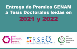 Entrega de Premios GENAM a Tesis Doctorales leídas en 2021 y 2022